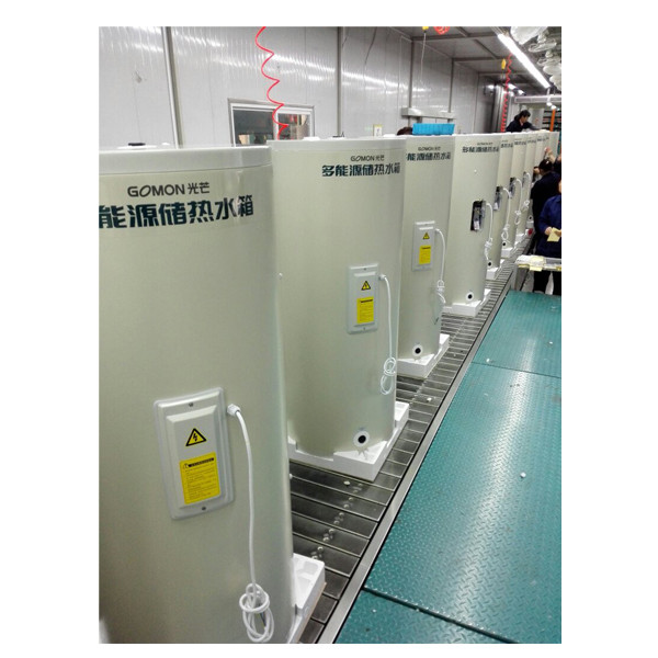Непряк / затворен контур (активен) Резервоар за съхранение на гореща вода от неръждаема стомана с медна намотка 